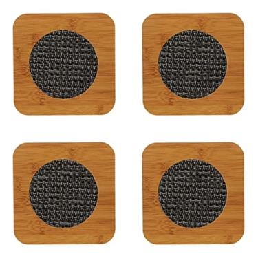Imagem de Descanso de panela 4un madeira para proteger mesas de panelas quentes e decorar