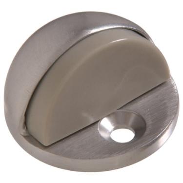 Imagem de Hillman Hardware Essentials 852969 Batentes de porta de chão de cúpula baixa acetinada cromados 0,64 cm - 0,64 cm folga