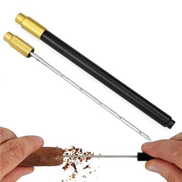 Imagem de Ferramenta de desenho de charuto vintage ferramenta de precisão de aço inoxidável charuto acessórios práticos para charutos, preto 1