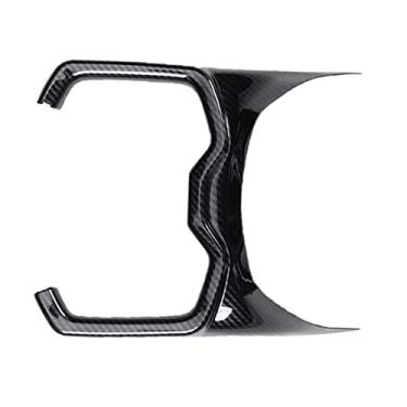 Imagem de FINMOKAL Para Toyota Rav4 2019 2020 2021 Abs Fibra De Carbono Console Central Guarnição Da Tampa Do Copo De Água