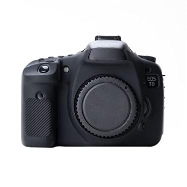 Imagem de HONGYAN capa da câmera Caso de proteção de silicone suave para Canon EOS 7D acessórios para câmera