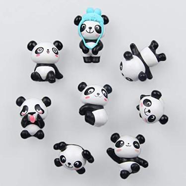 Imagem de Ímãs decorativos para geladeira, ímãs perfeitos para uso pessoal no escritório, Black/White, 8Pcs Pandas 1