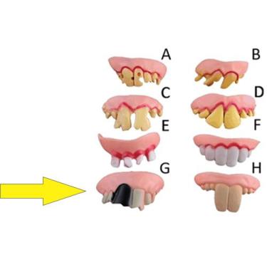 Imagem de Dentadura Latex Monstro -8 Modelos A Escolher - Dentes Podres - Hyper