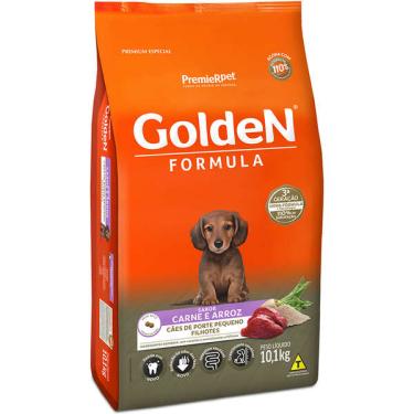 Imagem de Ração Seca PremieR Pet Golden Formula Carne e Arroz para Cães Filhotes de Raças Pequenas - 10,1 Kg