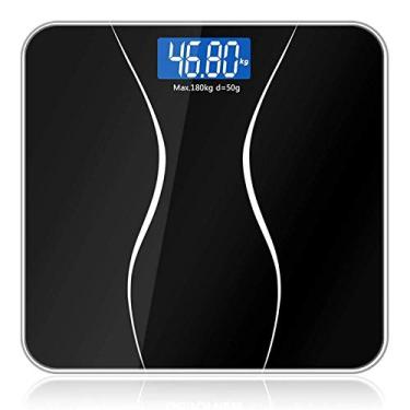 Imagem de balanças de banheiro digital, balança de banheiro de pesagem, balança de peso eletrônico digital inteligente de corpo de precisão, balança de chão doméstico, 180 kg