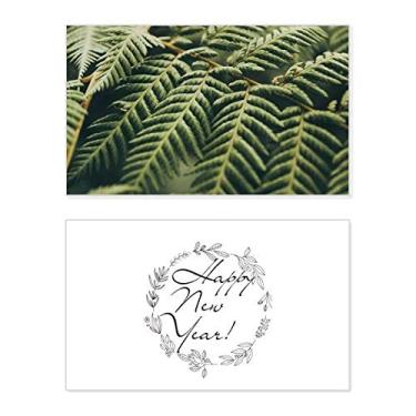 Imagem de Foto de Planta Folhas Foto Natureza Ano Novo Festival Cartão Bless Mensagem Presente