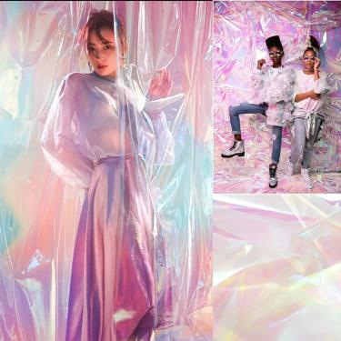 Imagem de Fotografia backdrops estúdio fundo  transparente fundo  pvc refração  Instagram tendência  colorido