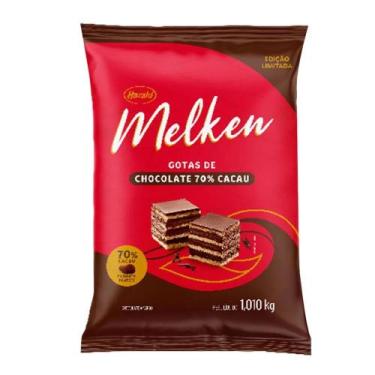 Imagem de Chocolate Melken 70% Cacau Gotas 1,010Kg Harald