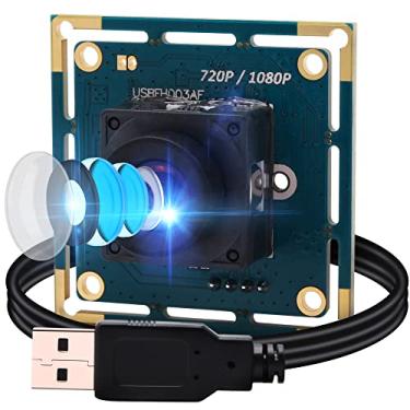 Imagem de Módulo de câmera USB 1080p com foco automático, placa de webcam de alta velocidade para computador, mini UVC, USB2.0, câmera industrial CCTV, Lightburn, OV2710, moldura alta, ângulo amplo 100fps, USB