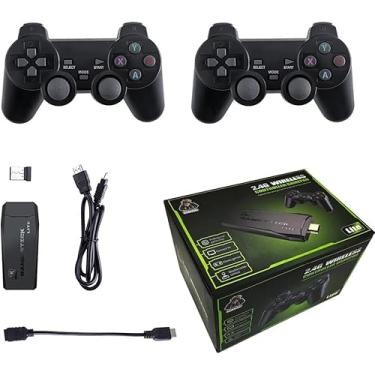 Imagem de Wireless Retro Game Console,Retro Play Game Stick,Nostalgia Stick Game,4K HDMI Output,Plug and Play Video Game Stick Built in 20000 Games + (64G) sd Card