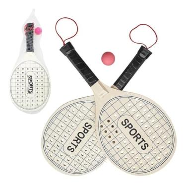 Imagem de Kit 2x Raquetes Frescobol Tênis De Praia Beach Tennis Bola
