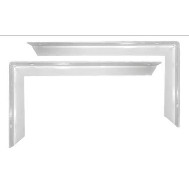 Imagem de Kit 2 Suporte Mão Francesa Reforçada Prateleira Pia Bancada 50Cm Branc