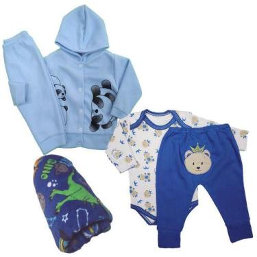 Imagem de Kit Roupa para Bebê Inverno 5 Peças Saída de Maternidade - Koala Baby,