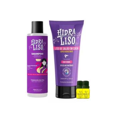 Imagem de Selagem Hidra Liso Progressiva Orgânica 200 Shamapoo 250 Ml - Hidralis