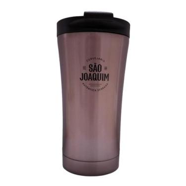 Imagem de Copo térmico inox parede dupla a vácuo 380 ml com tampa - Cervejaria S