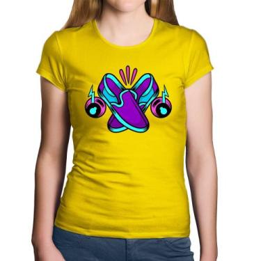 Imagem de Baby Look Algodão Walk The Talk - Foca na Moda, Amarelo, M