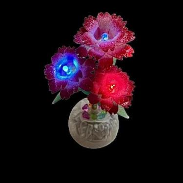 Imagem de Luminária Flor De Led Decoração De Mesa Dias Das Mães Namorados Festa 