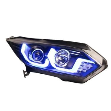 Imagem de Estilo de carro compatível com faróis LED HR-V 2015-2019 DRL, sinal de mudança de direção, farol alto, Angel Eye, acessórios automotivos(Halogen)