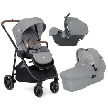 Imagem de Carrinho de Bebê Versatrax E Travel System Trio Pebble Cinza - Joie