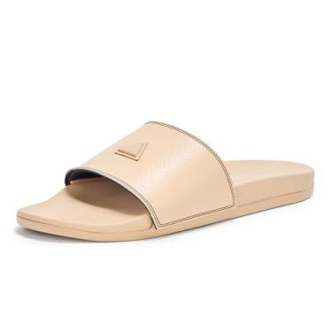 Imagem de adidas Tênis adulto unissex Adilette Comfort Slide, Arenito quente/arenito quente/preto, 18 Women/17 Men