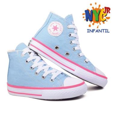 Imagem de Tenis infantil Botinha Menina Menino Nyc Shoes Star, Azul pink, 31