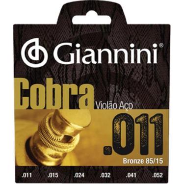 Imagem de Encordoamento para violão aço cobra .011 bronze geeflk - GIANNINI
