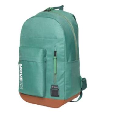 Imagem de Mochila de Costas Escolar Move On Stylus Juvenil Preta Verde Cinza e A