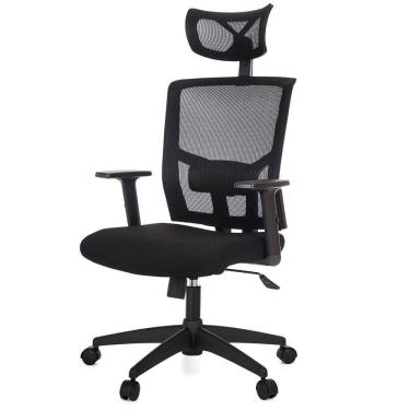 Imagem de Cadeira Escritório Nr-17 Giratória Presidente Anm312 Anima Dallas Tela Preta Base Rodízio