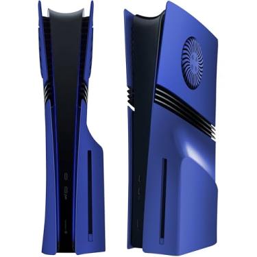 Imagem de Joso Capa Protetora Para Ps5 Pro Disc Edition, Acessórios Blue Plates, Substituição Antirriscos E À Prova De Poeira Com Ventilação Resfriamento, Fácil Instalação