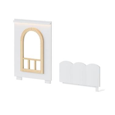 Imagem de Kit Janela com Cerquinha para Beliche Montessoriana New Garden Casatema Branco/Natural