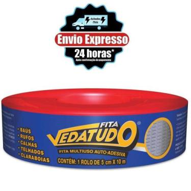 Imagem de Fita Asfáltica Auto Adesiva Metalizada Vedatudo 05 cm X 10 m - DRYKO