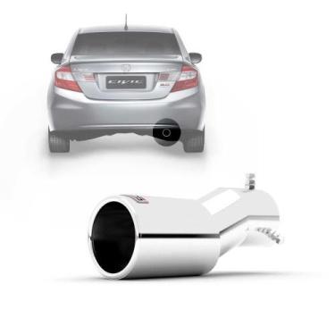 Imagem de Ponteira Escapamento Esportivo Outs Civic 2012/16 Aço Inox