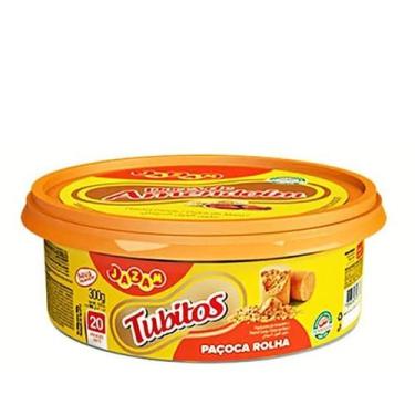 Imagem de Paçoca de Amendoim Tipo Rolha Sabor Inigualável Tubitos - Jazam