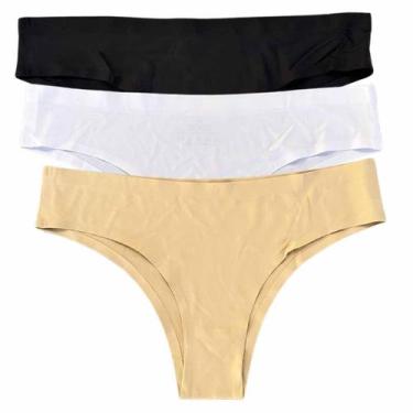 Imagem de Calcinha Tanga Não Marca Na Roupa Kit 3 Peças Combo revenda - Like4you
