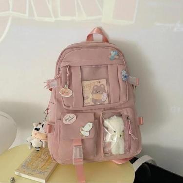 Imagem de Mochila Escolar Grande De Costas Feminino Para Facultade - JM , ROSE