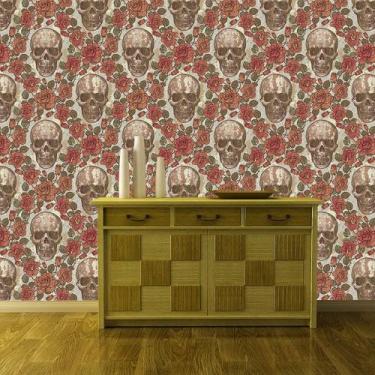 Imagem de Papel de Parede Adesivo - Caveiras - 011ppd - Allodi