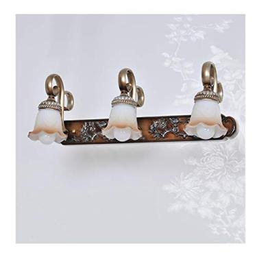 Imagem de Espelhos de banho, luz frontal de espelho de LED, luz de espelho de banheiro, retro, à prova d'água, espelho frontal, luz de LED europeia, espelho [Classe energética A++]