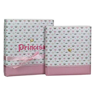 Imagem de Álbum 72 Fotos 15x21 Diário do Bebê Princesa