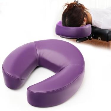 Imagem de KONOVOLY Almofada de rosto universal para encosto de cabeça para mesa de massagem e cadeira de massagem, mesa de massagem profissional, almofada universal para descanso de pescoço e cabeça com espuma