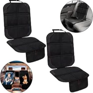 Imagem de 2 Protetor Banco Carro Capa Cadeirinha De Bebê Com Bolso