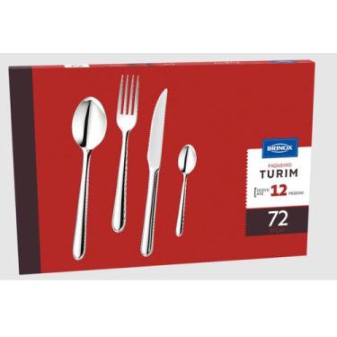 Imagem de Faqueiro Turim 72 Peças Brinox, Inox, 72 peças