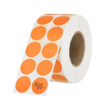 Imagem de PATIKIL 3000 peças de etiquetas térmicas redondas, adesivos coloridos em círculo de 0,8 polegadas, etiquetas autoadesivas para impressão térmica, escritório, decoração de casa, diário, lista de