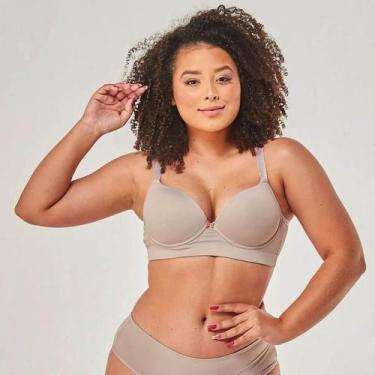 Imagem de Sutiã Plus Size Vi Lingerie 110418 Sustentação, Preto, 48