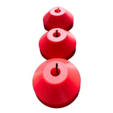 Imagem de Adaptador de disco de vinil de 45 RPM, inserção de orifício central de 17 cm para toca-discos, vermelho (1)