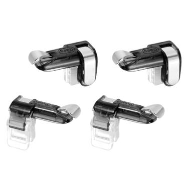 Imagem de PATIKIL 2 pares de gatilhos móveis, botão mecânico M8 controlador de jogo para celular combo tiro alvo joystick de jogos para telefones de jogos, preto