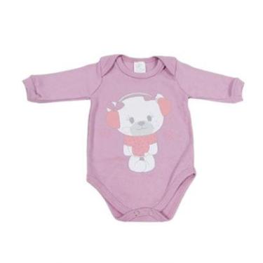Imagem de Bicho Molhado Body Manga Longa Ursinha Lilas-Unissex