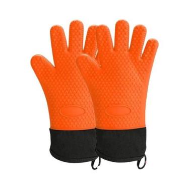 Imagem de Luvas De Silicone Resistentes Ao Calor Para Cozinha, Churrasco, Grelha