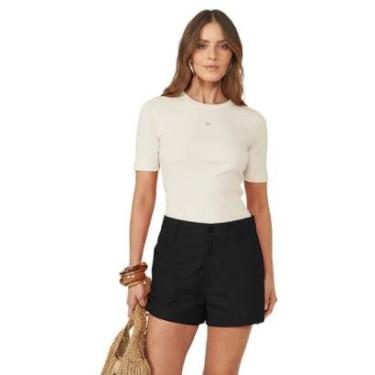 Imagem de Blusa Colcci Slim Canelada Com Logo-Feminino