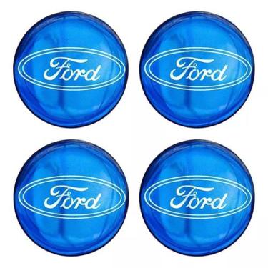 Imagem de Kit Jogo Emblema Resinado Adesivo 48mm Para Calotas Aro 13 14 15 - - U