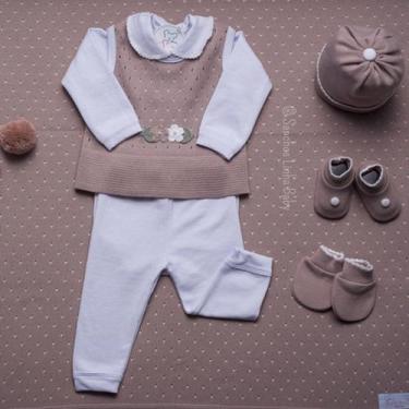 Imagem de Conjunto Saida Maternidade Completa Recem Nascido 7 Peças - Sanches, N